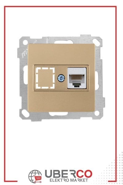 2100 136 0180Candela Mek+Tuş Data Prizi 1*Rj45 (Cat5E) - Antik AltınCandela Mek+Tuş Data Prizi 1*Rj45 (Cat5E) - Antik Altın{ubercoelektromarket}