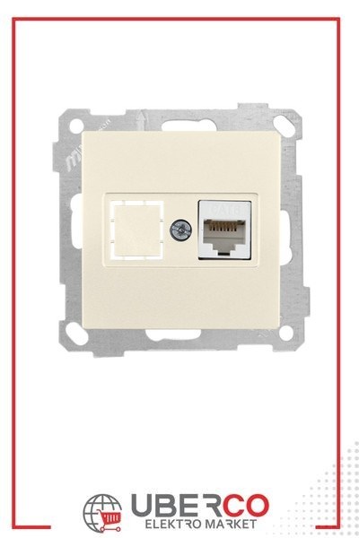 2100 140 0102Candela Mek+Tuş Data Prizi 1*Rj45 (Cat6) - KremCandela Mek+Tuş Data Prizi 1*Rj45 (Cat6) - Krem | MUTLUSAN{ubercoelektromarket}