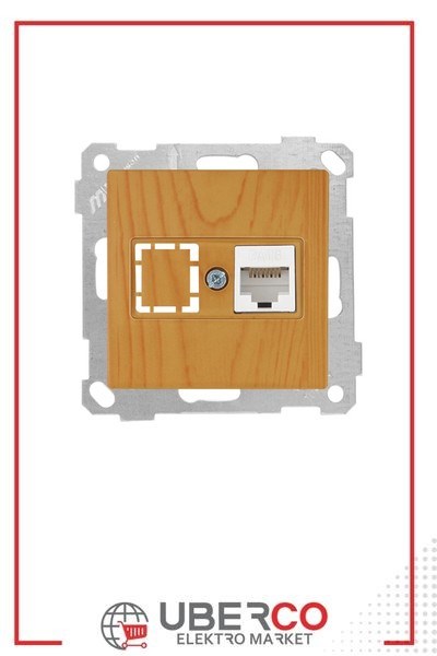 2100 140 0158Candela Mek+Tuş Data Prizi 1*Rj45 (Cat6) - MeşeCandela Mek+Tuş Data Prizi 1*Rj45 (Cat6) - Meşe | MUTLUSAN{ubercoelektromarket}
