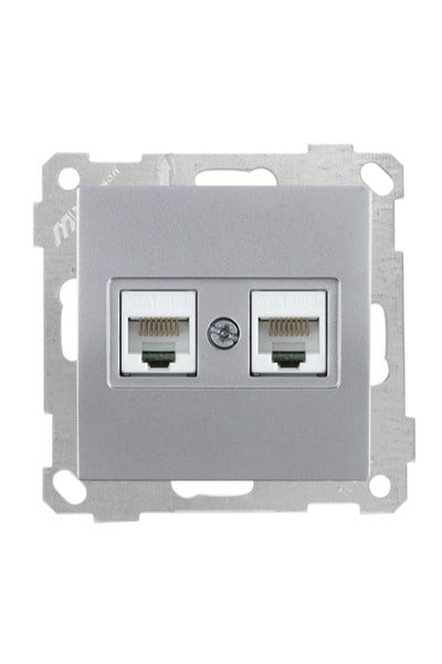2100 138 0182Candela Mek+Tuş Data Prizi 2*Rj45 (Cat5E) - İnoxCandela Mek+Tuş Data Prizi 2*Rj45 (Cat5E) - İnox | MUTLUSAN{ubercoelektromarket}