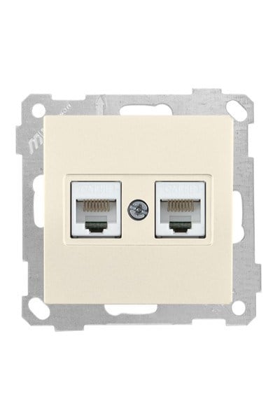 2100 138 0102Candela Mek+Tuş Data Prizi 2*Rj45 (Cat5E) - KremCandela Mek+Tuş Data Prizi 2*Rj45 (Cat5E) - Krem | MUTLUSAN{ubercoelektromarket}