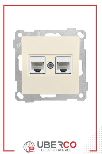 2100 138 0102Candela Mek+Tuş Data Prizi 2*Rj45 (Cat5E) - KremCandela Mek+Tuş Data Prizi 2*Rj45 (Cat5E) - Krem | MUTLUSAN{ubercoelektromarket}