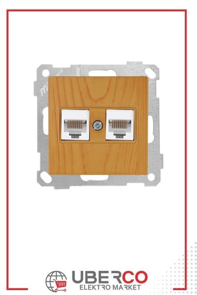 2100 138 0158Candela Mek+Tuş Data Prizi 2*Rj45 (Cat5E) - MeşeCandela Mek+Tuş Data Prizi 2*Rj45 (Cat5E) - Meşe | MUTLUSAN{ubercoelektromarket}