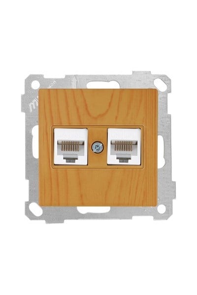 2100 138 0158Candela Mek+Tuş Data Prizi 2*Rj45 (Cat5E) - MeşeCandela Mek+Tuş Data Prizi 2*Rj45 (Cat5E) - Meşe | MUTLUSAN{ubercoelektromarket}