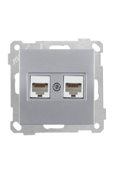 2100 141 0182Candela Mek+Tuş Data Prizi 2*Rj45 (Cat6) - İnoxCandela Mek+Tuş Data Prizi 2*Rj45 (Cat6) - İnox | MUTLUSAN{ubercoelektromarket}