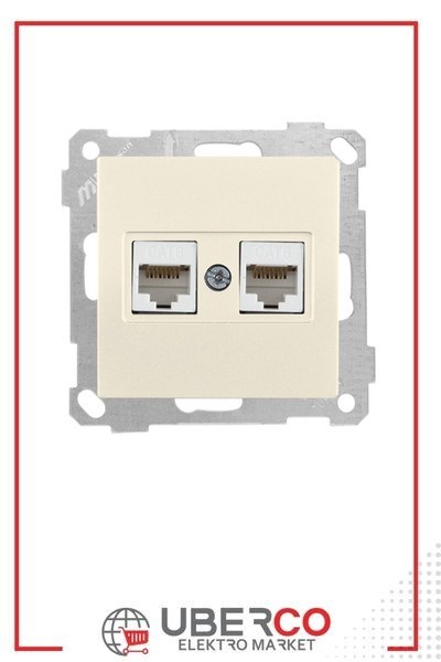 2100 141 0102Candela Mek+Tuş Data Prizi 2*Rj45 (Cat6) - KremCandela Mek+Tuş Data Prizi 2*Rj45 (Cat6) - Krem | MUTLUSAN{ubercoelektromarket}