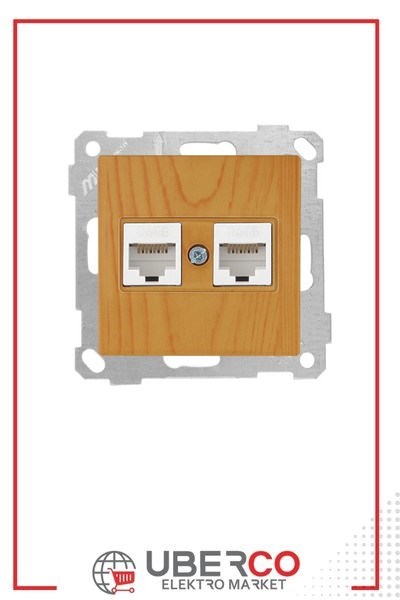 2100 141 0158Candela Mek+Tuş Data Prizi 2*Rj45 (Cat6) - MeşeCandela Mek+Tuş Data Prizi 2*Rj45 (Cat6) - Meşe | MUTLUSAN{ubercoelektromarket}