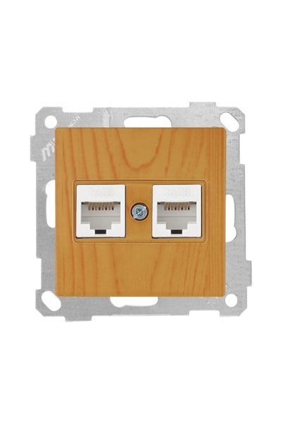 2100 141 0158Candela Mek+Tuş Data Prizi 2*Rj45 (Cat6) - MeşeCandela Mek+Tuş Data Prizi 2*Rj45 (Cat6) - Meşe | MUTLUSAN{ubercoelektromarket}