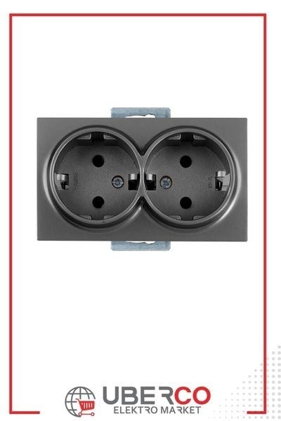 2100 200 0295Candela Mek+Tuş İkili Topraklı Priz Porselen - FümeCandela Mek+Tuş İkili Topraklı Priz Porselen - Füme |{ubercoelektromarket}