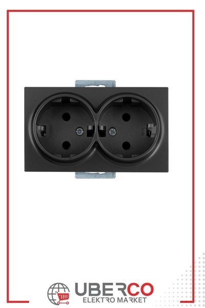2100 200 0284Candela Mek+Tuş İkili Topraklı Priz Porselen - SiyahCandela Mek+Tuş İkili Topraklı Priz Porselen - Siyah |{ubercoelektromarket}