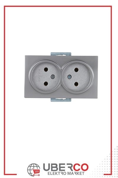 2100 203 0282Candela Mek+Tuş İkili Topraksız Priz - İnoxCandela Mek+Tuş İkili Topraksız Priz - İnox | MUTLUSAN{ubercoelektromarket}