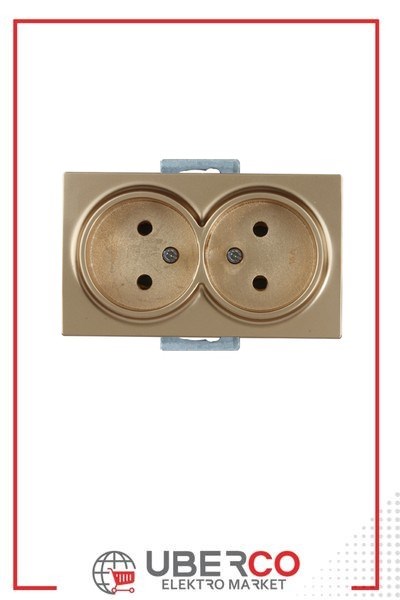 2100 201 0280Candela Mek+Tuş İkili Topraksız Priz Porselen - Antik AltınCandela Mek+Tuş İkili Topraksız Priz Porselen - Antik Altın{ubercoelektromarket}