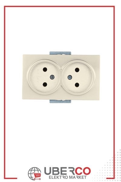 2100 201 0202Candela Mek+Tuş İkili Topraksız Priz Porselen - KremCandela Mek+Tuş İkili Topraksız Priz Porselen - Krem |{ubercoelektromarket}