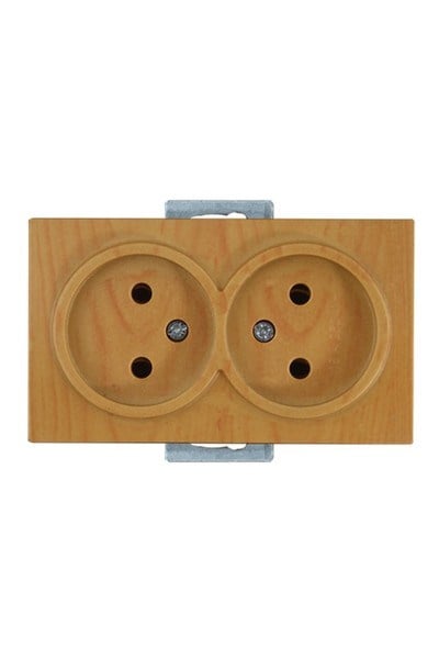 2100 201 0258Candela Mek+Tuş İkili Topraksız Priz Porselen - MeşeCandela Mek+Tuş İkili Topraksız Priz Porselen - Meşe |{ubercoelektromarket}