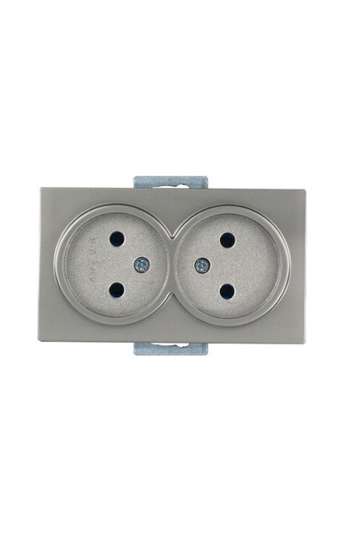 2100 201 0283Candela Mek+Tuş İkili Topraksız Priz Porselen - TitanyumCandela Mek+Tuş İkili Topraksız Priz Porselen - Titanyum{ubercoelektromarket}