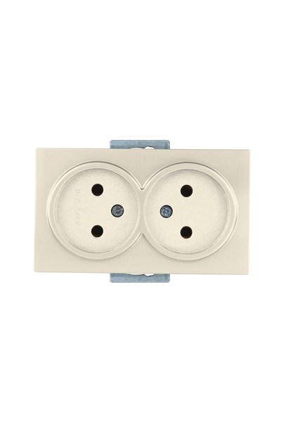 2100 201 0202Candela Mek+Tuş İkili Topraksız Priz Porselen - KremCandela Mek+Tuş İkili Topraksız Priz Porselen - Krem |{ubercoelektromarket}