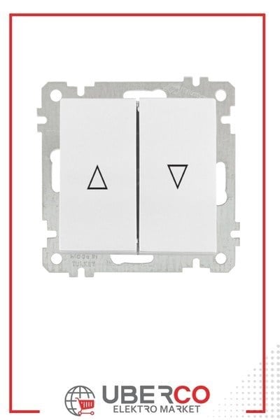 2100 406 0201Candela Mek+Tuş Jaluzi Anahtarı (Vidalı) - BeyazCandela Mek+Tuş Jaluzi Anahtarı (Vidalı) - Beyaz | MUTLUSAN{ubercoelektromarket}
