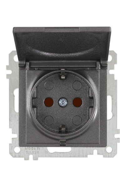 2100 611 0295Candela Mek+Tuş Kapaklı Topraklı Priz Çocuk Korumalı - FümeCandela Mek+Tuş Kapaklı Topraklı Priz Çocuk Korumalı - Füme{ubercoelektromarket}