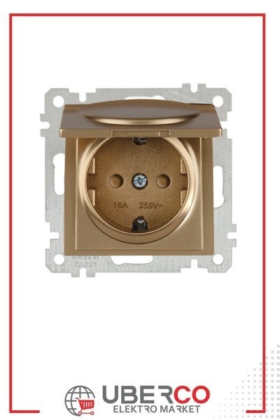 2100 611 0280Candela Mek+Tuş Kapaklı Topraklı Priz Çocuk Korumalı - Antik AltınCandela Mek+Tuş Kapaklı Topraklı Priz Çocuk Korumalı - Antik{ubercoelektromarket}