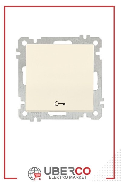 2100 407 0202KCandela Mek+Tuş Kapı Otomatiği Anahtarı (Vidalı) - KremCandela Mek+Tuş Kapı Otomatiği Anahtarı (Vidalı) - Krem{ubercoelektromarket}