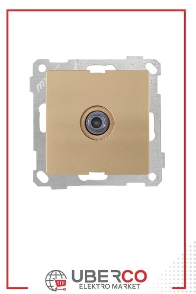 2100 166 0180Candela Mek+Tuş Sat Prizi (Geçişli) 4DB/F Konnektörlü - Antik AltınCandela Mek+Tuş Sat Prizi 4DB-F Konnektörlü - Antik{ubercoelektromarket}