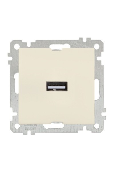 2100 448 0102Candela Mek+Tuş Tekli USB Şarj Prizi - KremCandela Mek+Tuş Tekli USB Şarj Prizi - Krem | MUTLUSAN{ubercoelektromarket}