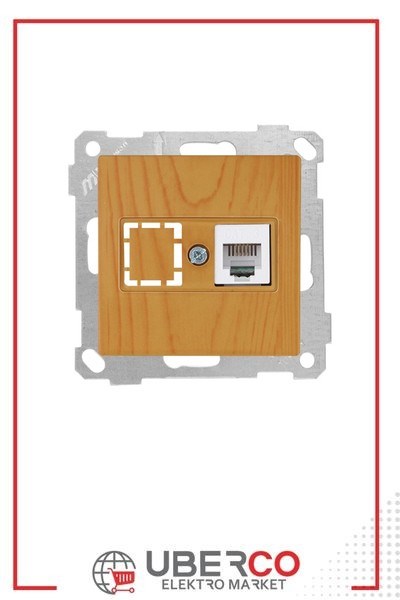 2100 125 0158Candela Mek+Tuş Telefon Prizi 1Xrj11 (Cat3) - MeşeCandela Mek+Tuş Telefon Prizi 1Xrj11 - Meşe | MUTLUSAN{ubercoelektromarket}