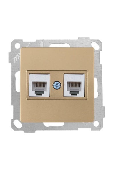 2100 126 0180Candela Mek+Tuş Telefon Prizi 2Xrj11 (Cat3) - Antik AltınCandela Mek+Tuş Telefon Prizi 2Xrj11 (Cat3) - Antik Altın{ubercoelektromarket}