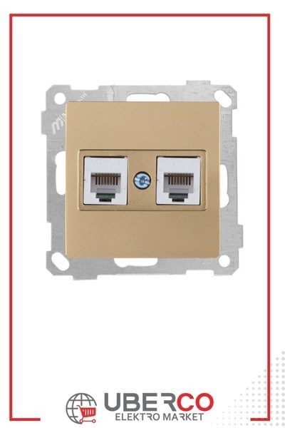 2100 126 0180Candela Mek+Tuş Telefon Prizi 2Xrj11 (Cat3) - Antik AltınCandela Mek+Tuş Telefon Prizi 2Xrj11 (Cat3) - Antik Altın{ubercoelektromarket}