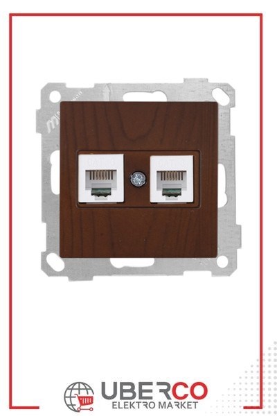 2100 126 0157Candela Mek+Tuş Telefon Prizi 2Xrj11 (Cat3) - CevizCandela Mek+Tuş Telefon Prizi 2Xrj11 - Ceviz | MUTLUSAN{ubercoelektromarket}