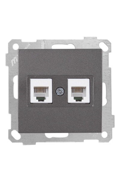 2100 126 0195Candela Mek+Tuş Telefon Prizi 2Xrj11 (Cat3) - FümeCandela Mek+Tuş Telefon Prizi 2Xrj11 - Füme | MUTLUSAN{ubercoelektromarket}