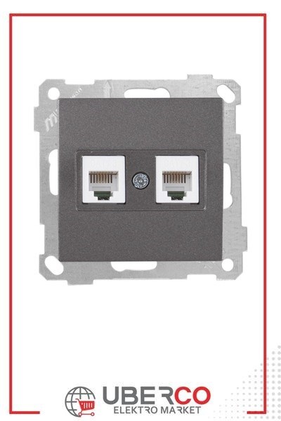 2100 126 0195Candela Mek+Tuş Telefon Prizi 2Xrj11 (Cat3) - FümeCandela Mek+Tuş Telefon Prizi 2Xrj11 - Füme | MUTLUSAN{ubercoelektromarket}