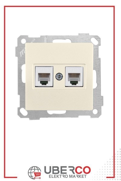 2100 126 0102Candela Mek+Tuş Telefon Prizi 2Xrj11 (Cat3) - KremCandela Mek+Tuş Telefon Prizi 2Xrj11 - Krem | MUTLUSAN{ubercoelektromarket}