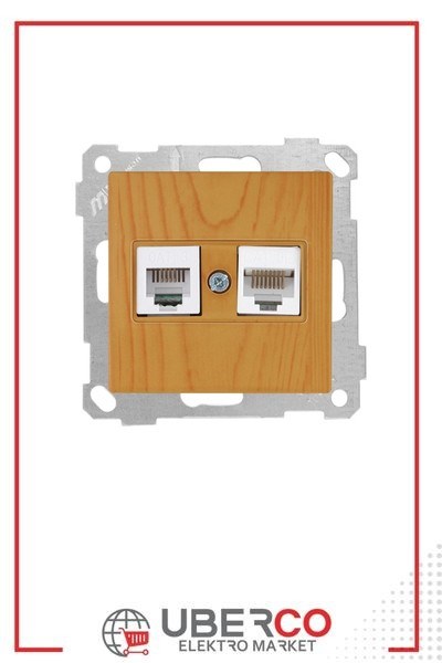 2100 139 0158Candela Mek+Tuş Telefon+Data Prizi (Rj11 Cat3+Cat5E) - MeşeCandela Mek+Tuş Telefon+Data Prizi (Rj11 Cat3+Cat5E) - Meşe{ubercoelektromarket}