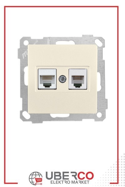 2100 139 0102Candela Mek+Tuş Telefon+Data Prizi (Rj11 Cat3+Cat5E) - KremCandela Mek+Tuş Telefon+Data Prizi (Rj11 Cat3+Cat5E) - Krem{ubercoelektromarket}