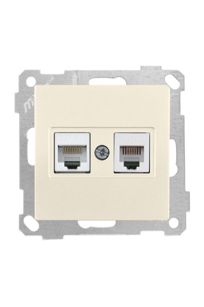 2100 139 0102Candela Mek+Tuş Telefon+Data Prizi (Rj11 Cat3+Cat5E) - KremCandela Mek+Tuş Telefon+Data Prizi (Rj11 Cat3+Cat5E) - Krem{ubercoelektromarket}