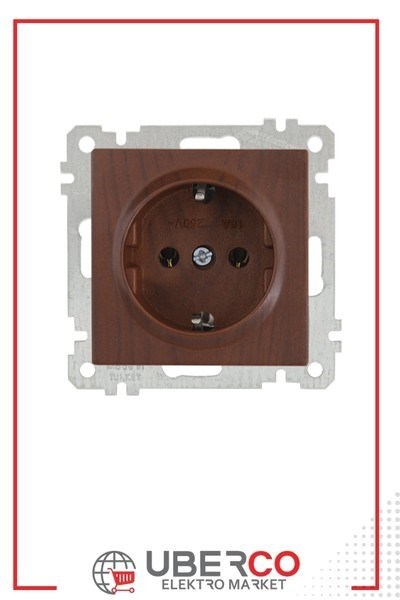 2100 600 0257Candela Mek+Tuş Topraklı Priz - CevizCandela Mek+Tuş Topraklı Priz - Ceviz | MUTLUSAN{ubercoelektromarket}