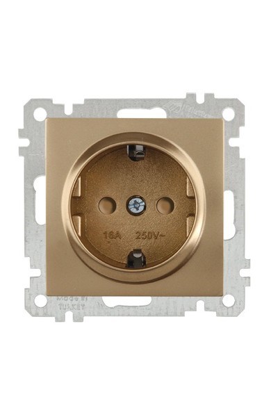 2100 605 0280Candela Mek+Tuş Topraklı Priz Çocuk Korumalı - Antik AltınCandela Mek+Tuş Topraklı Priz Çocuk Korumalı - Antik Altın{ubercoelektromarket}