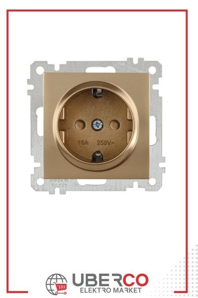 2100 605 0280Candela Mek+Tuş Topraklı Priz Çocuk Korumalı - Antik AltınCandela Mek+Tuş Topraklı Priz Çocuk Korumalı - Antik Altın{ubercoelektromarket}