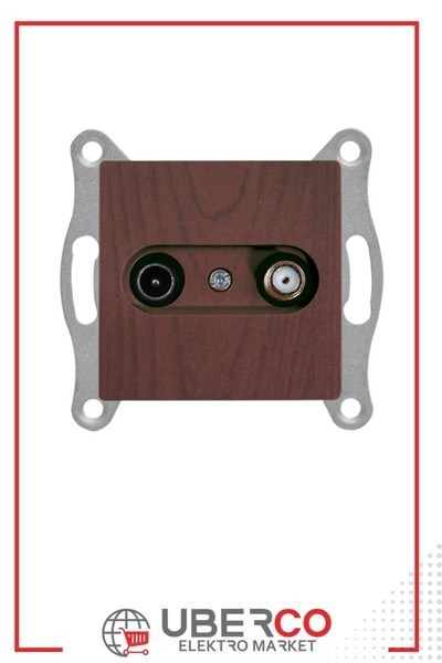 2100 156 0257Candela Mek+Tuş TV-Sat Prizi (Geçişli) 4DB/F Konnektörlü - CevizCandela Mek+Tuş TV-Sat Prizi 4DB-F Konnektörlü - Ceviz{ubercoelektromarket}