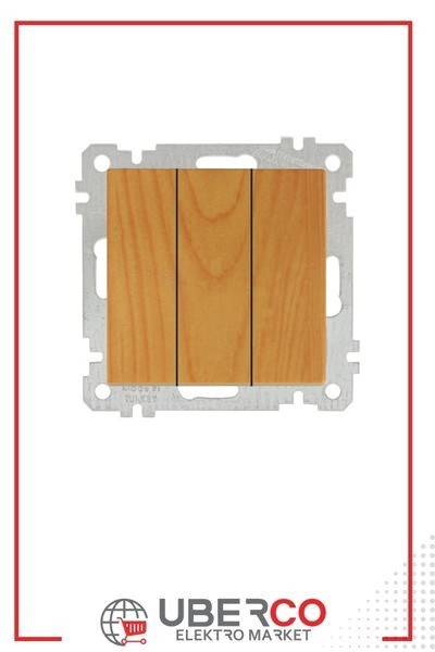 2100 409 0158Candela Mek+Tuş Üçlü Anahtar (Klipsli) - MeşeCandela Mek+Tuş Üçlü Anahtar (Klipsli) - Meşe | MUTLUSAN{ubercoelektromarket}