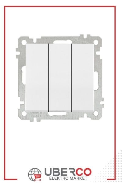 2100 409 0201Candela Mek+Tuş Üçlü Anahtar (Vidalı) - BeyazCandela Mek+Tuş Üçlü Anahtar (Vidalı) - Beyaz | MUTLUSAN{ubercoelektromarket}