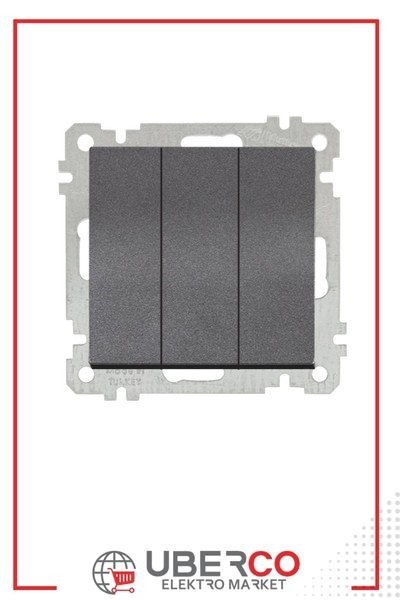 2100 409 0295Candela Mek+Tuş Üçlü Anahtar (Vidalı) - FümeCandela Mek+Tuş Üçlü Anahtar (Vidalı) - Füme | MUTLUSAN{ubercoelektromarket}