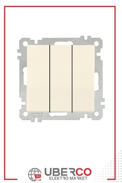 2100 409 0202Candela Mek+Tuş Üçlü Anahtar (Vidalı) - KremCandela Mek+Tuş Üçlü Anahtar (Vidalı) - Krem | MUTLUSAN{ubercoelektromarket}