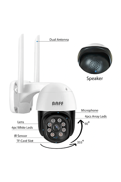 FZDUM3HNMCBAFF Smart 6207 Wifi-Speed Dome Kamera Tuta Smart