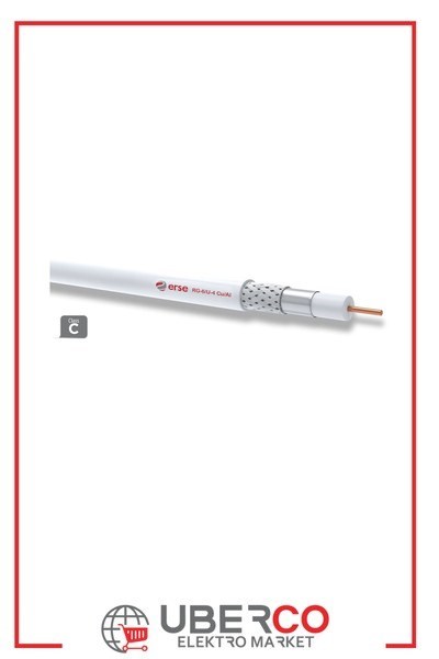 ERSE FDER017400100102GErse COAXIAL RG 6/U-4 Cu/Al Class C HFFR Koaksiyel (Anten) KablosuErse COAXIAL RG 6-U-4 Cu-Al Class C HFFR Koaksiyel Kablosu{ubercoelektromarket}