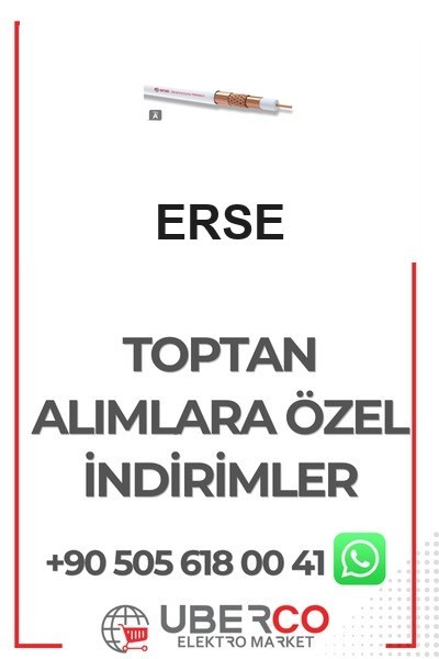 ERSE FDER206100100102ZErse COAXIAL RG 6/U-6 Cu/Cu TRISHIELD Class A+ HFFR (Cca) Koaksiyel (Anten) KablosuErse COAXIAL RG 6-U-6 Cu-Cu TRISHIELD Class A+ HFFR (Cca){ubercoelektromarket}
