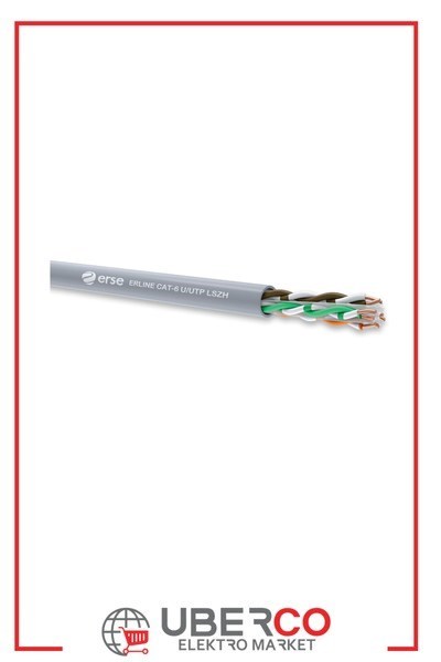 ERSE FDER0143004A0023GErse ERLINE CAT-6 U/UTP 4x2x23 AWG Veri İletişim (Cat 6) KablosuErse ERLINE CAT-6 U-UTP 4x2x23 AWG Veri İletişim Kablosu{ubercoelektromarket}
