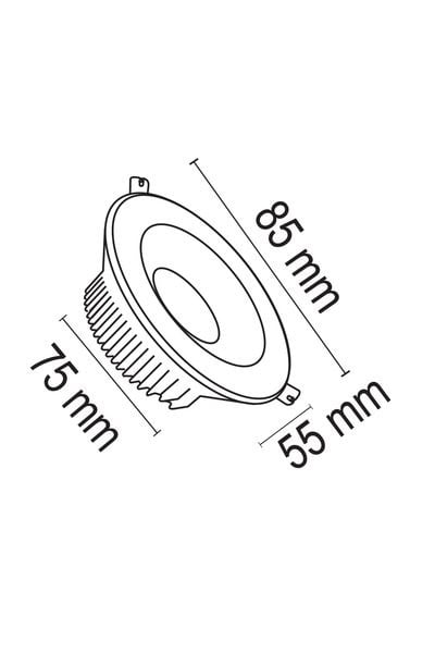 FL-2075 RForlife FL-2075 R Döküm Kasa Profesyonel Downlight 10WForlife FL-2075 R Döküm Kasa Profesyonel Downlight 10W{ubercoelektromarket}