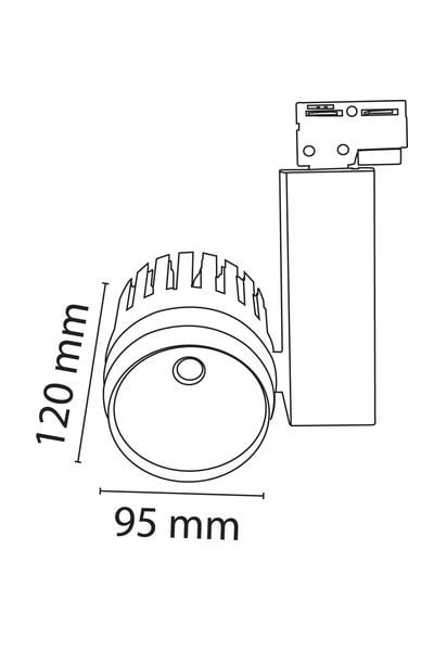 FL-2275 S-TForlife FL-2275 S Trifaze Ray Spot Armatürler Trifaze 35WForlife FL-2275 S Trifaze Ray Spot Armatürler Trifaze 35W{ubercoelektromarket}